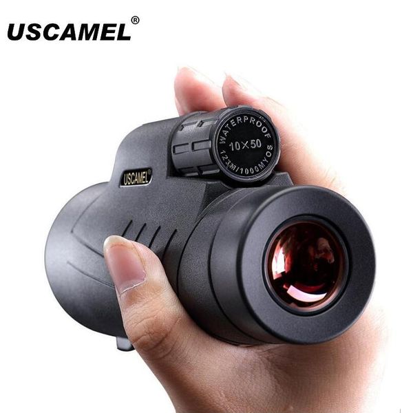 

uscamel 10x50 hd bak4 monocular telescope outdoor waterproof optic lens hunting travel spotting scope monocular telescope phone