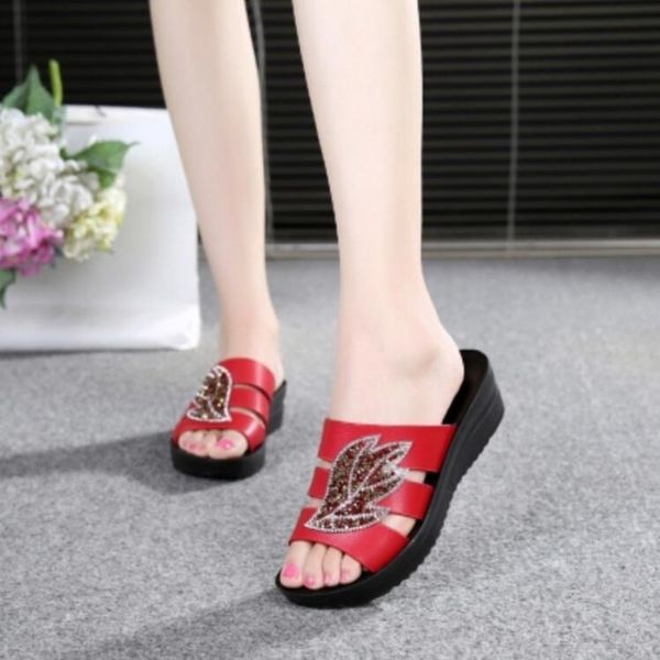 

sports shoes woman slippers mixed color wedges summer women shoes 2020 thick bottom platform slippers outdoor beach flip flops, Black