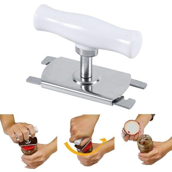 

adjustable jar bottle opener stainless steel bottle opener professional manual can opener multifunction kitchen accessories tool
