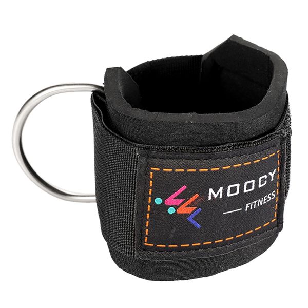 

moocy fitness ankle strap d-ring attachment foot support for cable machines and resistance band fitness parts