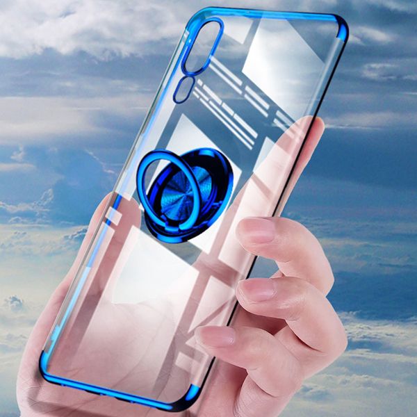 

wholesale case for huawei p20 p30 mate 20 pro lite nova 4 case honor 10 v10 v20 magnet stand car holder transparent cover