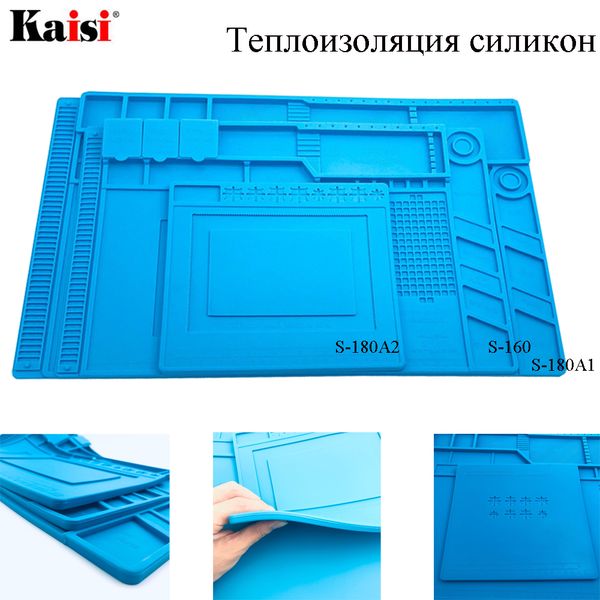 

sell s-180 heat insulation silicone pad desk mat maintenance platform for bga soldering repair station with magnetic section