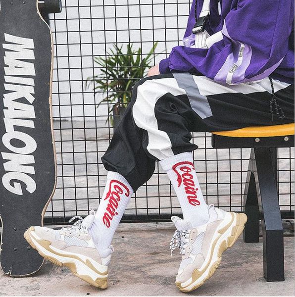 

2019 men's summer socks basketball socks skateboarding socks, Black