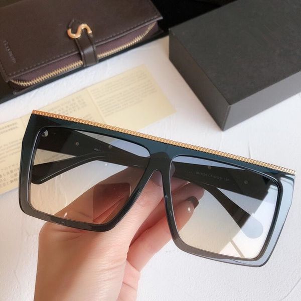 

luxury-1038 fashion pop song designer glasses ladies simple casual style sunglasses and case, White;black