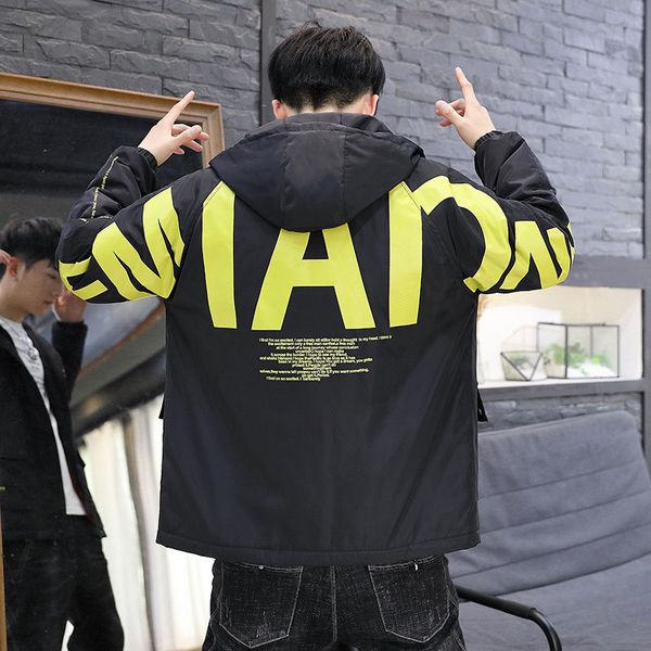 

mens designer down jacket large size fashion quality winter jacket windproof coat letter printing warm bomber jacket 4xl, Black