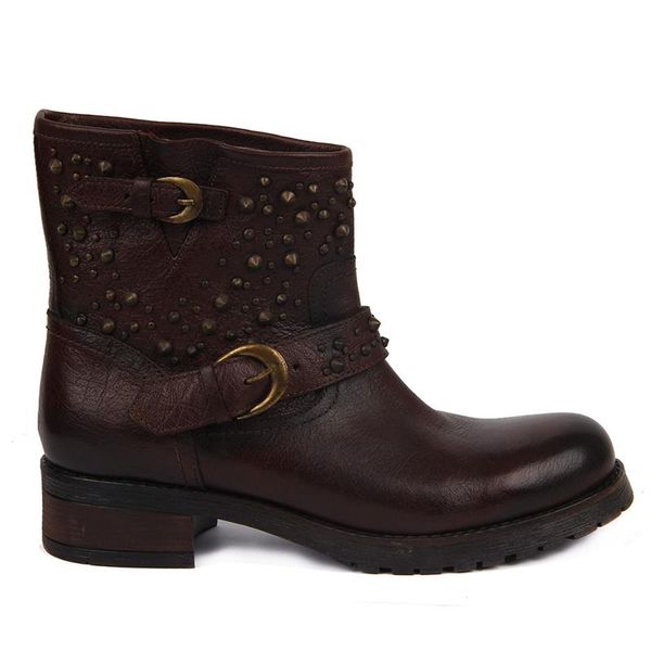 

saillakers-ladies leather boots, Black