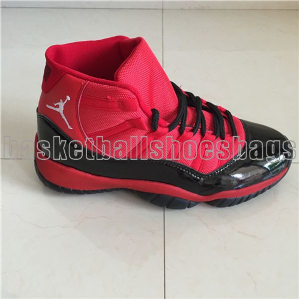 

designer j11 low slam dunk sports sneaker red basketball shoes patent leather black original shoes men sport shoes with box 1
