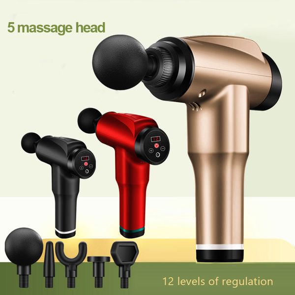 

led массажный пистолет глубокий мышечный массажер массаж тела упражнения релаксация похудение формирование обезболивание фасциальный пистоле