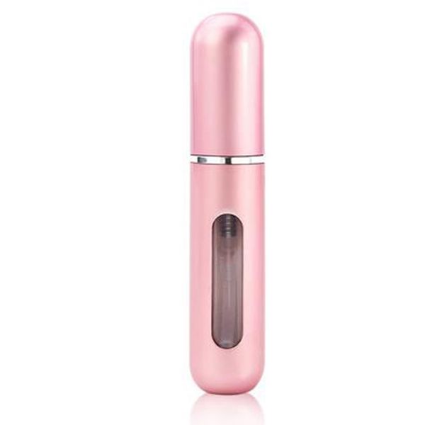 

5ml pink mini refillable self-pumping bottom filling perfume bottle portable sub-bottle empty bottle airplane spray bottle