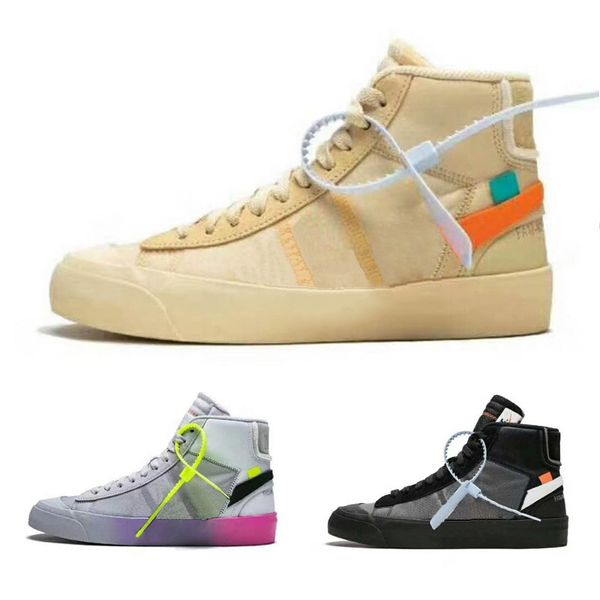 

2018 blazer mid rainbow all hallow eve women men ca ual running hoe outdoor port neaker 36 45