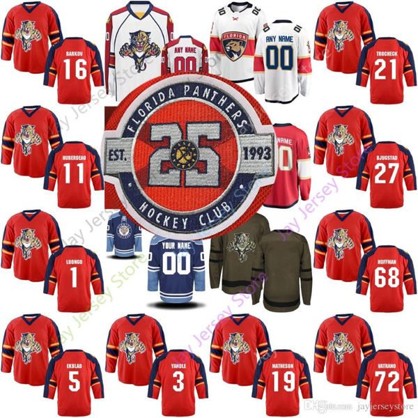 

Custom Florida Panthers Jersey Jonathan Huberdeau Mike Hoffman Evgenii Dadonov Yandle Trocheck Matheson Vatrano McCann Bjugstad Barkov Man