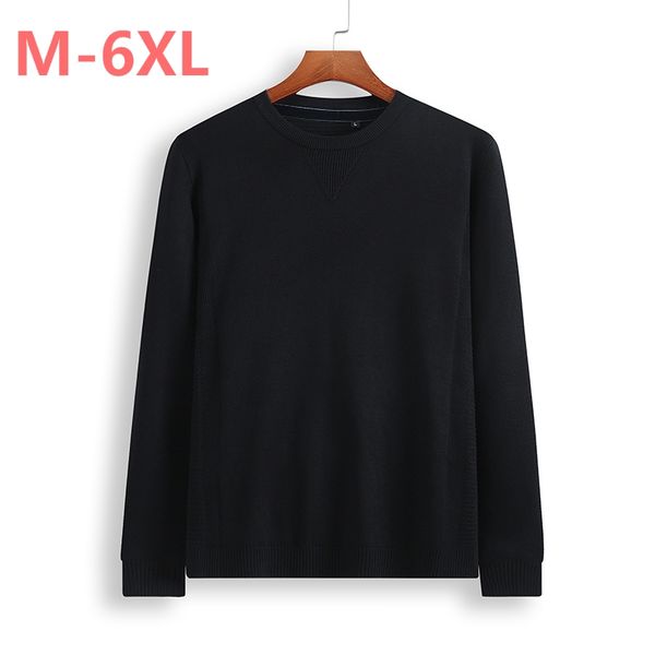 

large size 8xl 7xl 6xl 5xl new mens sweaters spring brand youth leisure sweater men pullover long sleeve casual men jumper, White;black