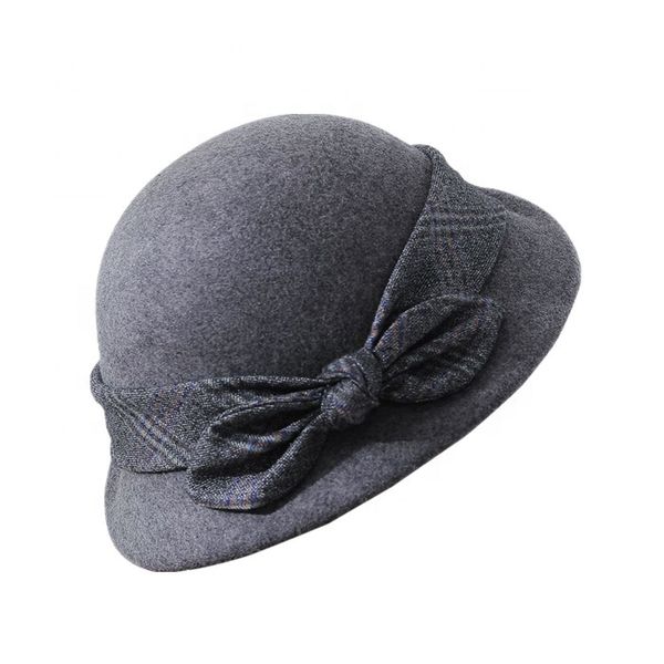 

элегантные шерстяные фетровые шляпы для повседневного платья женщины