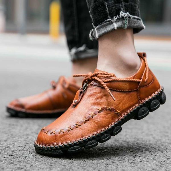 

удобная классическая мужская повседневная обувь мужские мокасины мокасины на открытом воздухе мужская обувь для вождения ручной работы кожан, Black