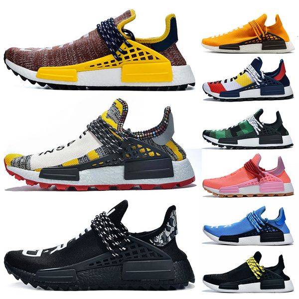 

2019 pharrell williams x human race bbc solar pack nerd orange hu trail equality reflective pink volt runners trainers sports sneakers