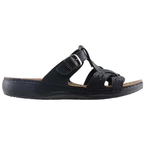 

jump 21887 daily large number women slippers black jump