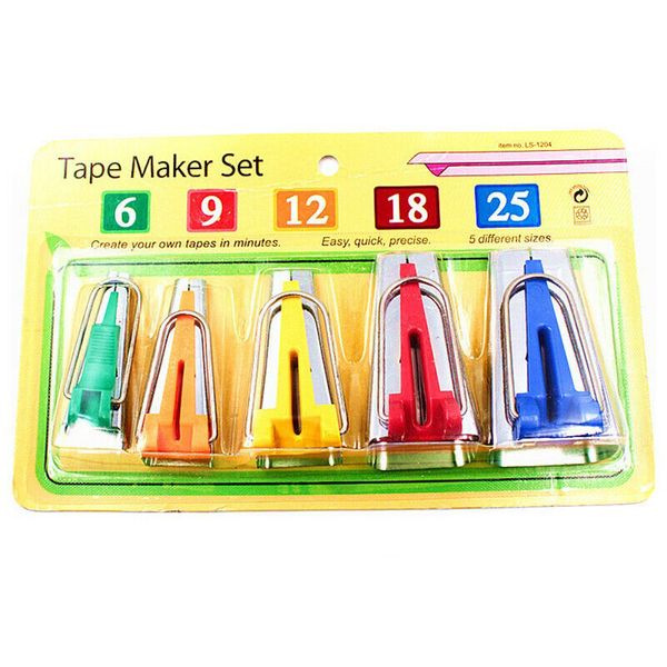

diy craft decor beader hand tools package edge sewing accessories pull cylinder tape trim control bias tape maker, Black