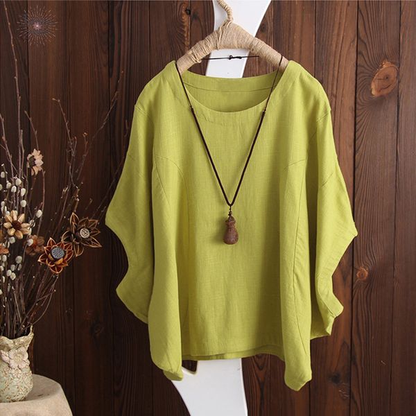 

2019 женской блузка рубашки плюс размер lady batwing рукав solid багги blusas feminina столешница лето аппликация кафтан повседневная сорочк, White