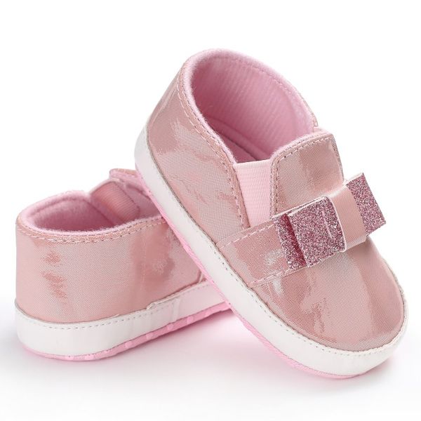 

fashion baby girls bling sequins bow pu leather shoes baby shoes leisure sneaker soft sole first walkers