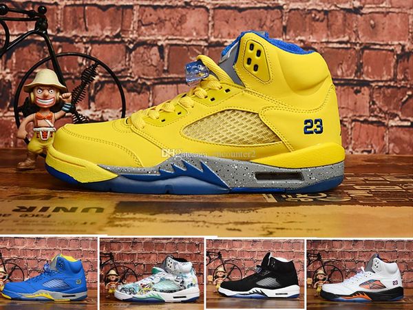 

international flight 5 5s women mens basketball shoes silver white cement black grape walking sneaker men sports designer sneaker 5.5-13