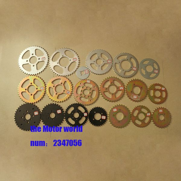 

aluminum racing motorcycle parts chain 420/428/520/530 rear sprocket 32t/35t/40t/43t/45t/47t/48t/ tooth for go-kart atv bike