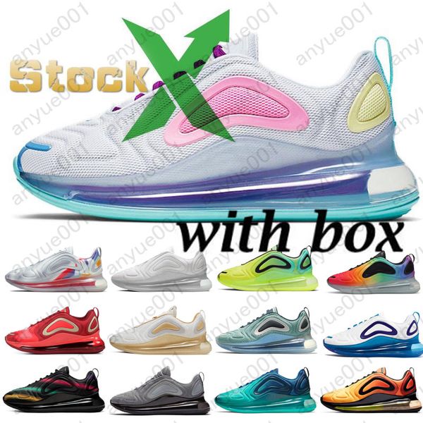 

with box stock x desert gold 720 men women running shoes triple 720s be true university flash sea forest volt mens sports designers