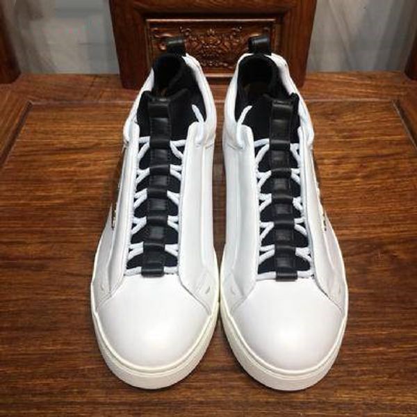 

luxury designer shoes air platform fashion handmade men/women black-white shoes genuine real leather shoes sport sneaker fast shipping
