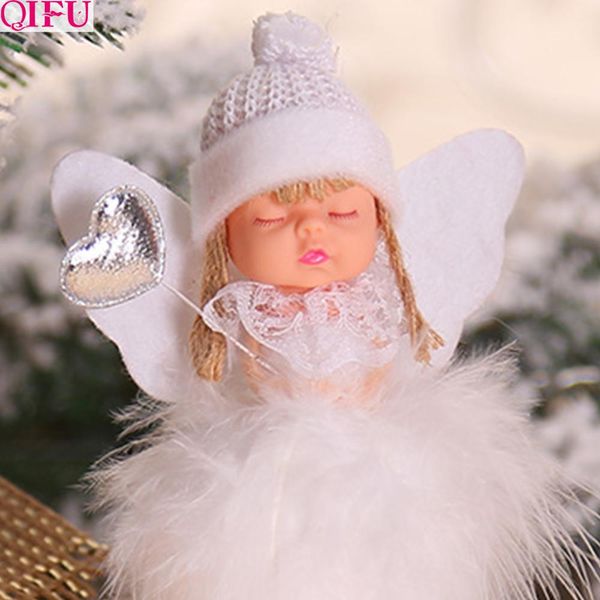 

qifu kawaii christmas angel doll merry christmas decor for home elf tree pendant 2019 xmas gifts toys for kids navidad
