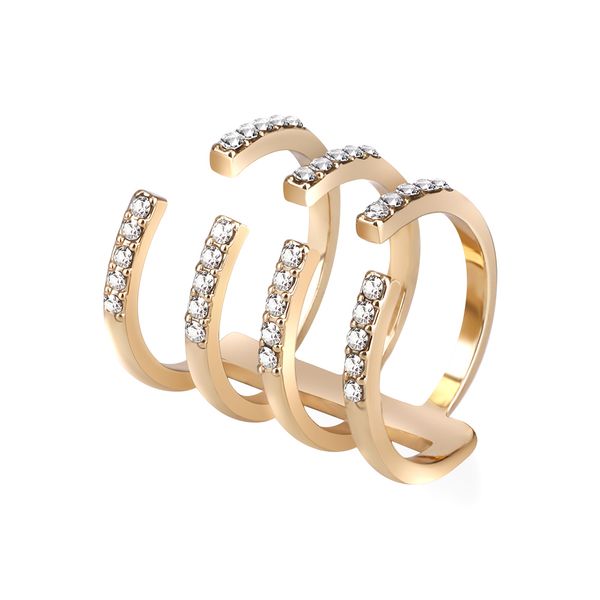 

epi 3pcs/ set fashion of finger over the midi tip finger above the knuckle open ring for women fashion jewelry, Silver