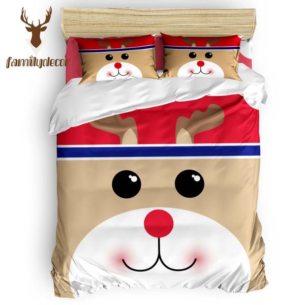 

family decor christams bear quilt cover bedding 4 pcs bedding sets quilt set memorial day election day mother's