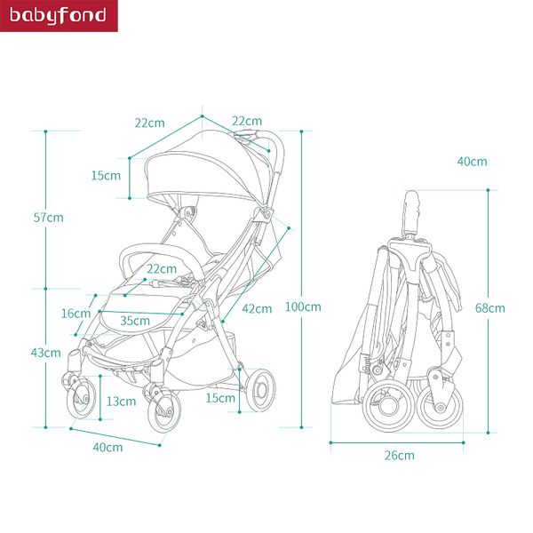 

baby stroller portable baby umbrella car can be on plane can sit reclining lightweight folding ultra light bag children trolley