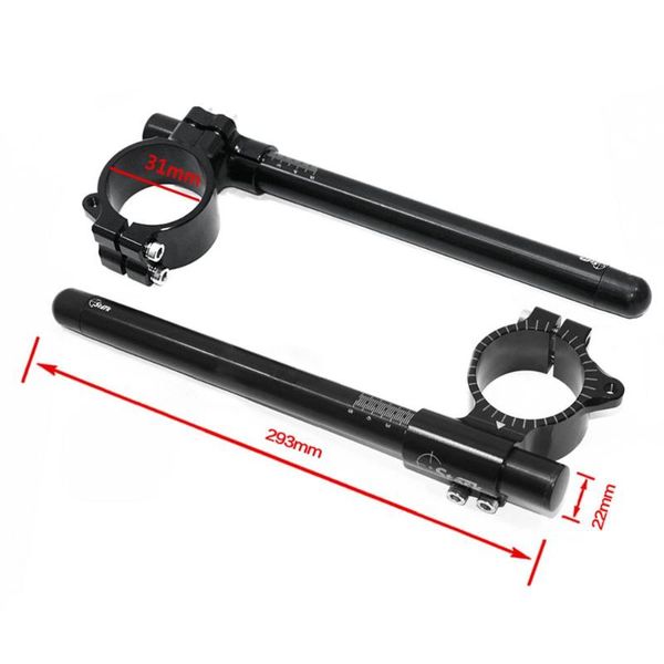 

мотоцикл 31мм cnc клип на клип дополнений регулируемая ручка бары вилка руль