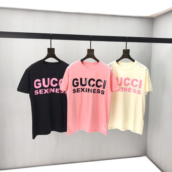 

2020ss spring and summer new high grade cotton printing short sleeve round neck panel t-shirt size -l-xl-xxl-xxxl shirt tees size s37, White;black