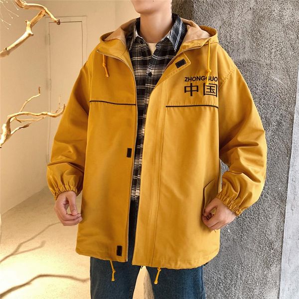

zogaa 2019 autumn new original hong kong style jackets casual cotton korean version loose hip-hop couple coats loose jackets, Black;brown