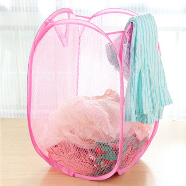 

laundry bag pop up mesh washing foldable laundry basket bag bin hamper storage