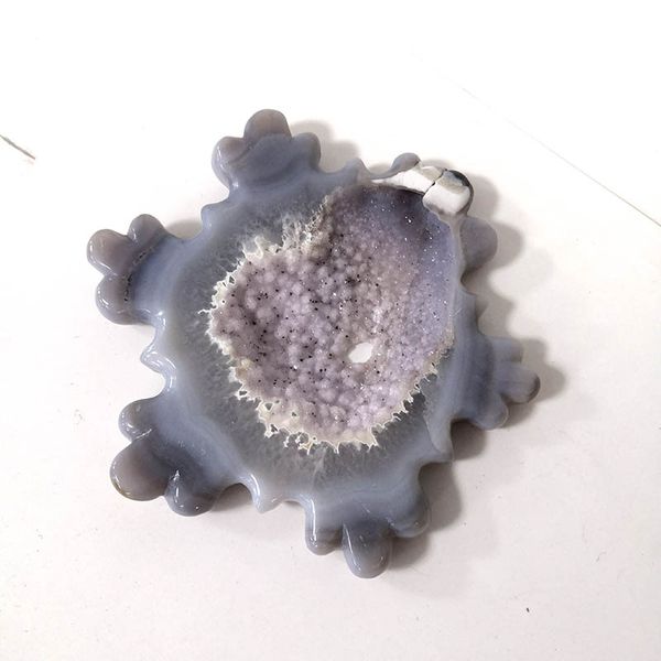 

natural geode agate stone crystal snowflake agate for decoration xsy
