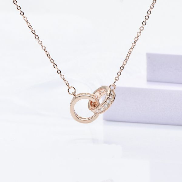 

925 silver romantic women silver necklace collar pendant necklace women zircon s925 jewelry lover gift