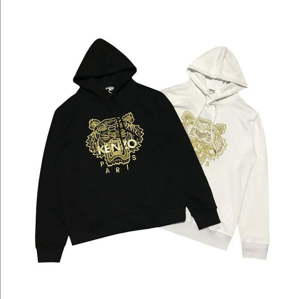 

2019 sweater women's cotton solid color ring stripes letter bear print casual shirt long-sleeved sweater animal embroidery--4, White