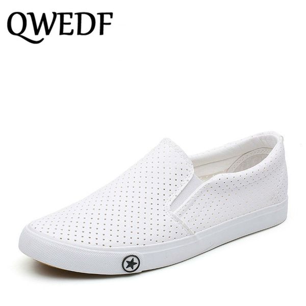 

qwedf new arrival men casual shoes comfortable men sneaker shoes cut outs flats pu leather loafers zz-058, Black