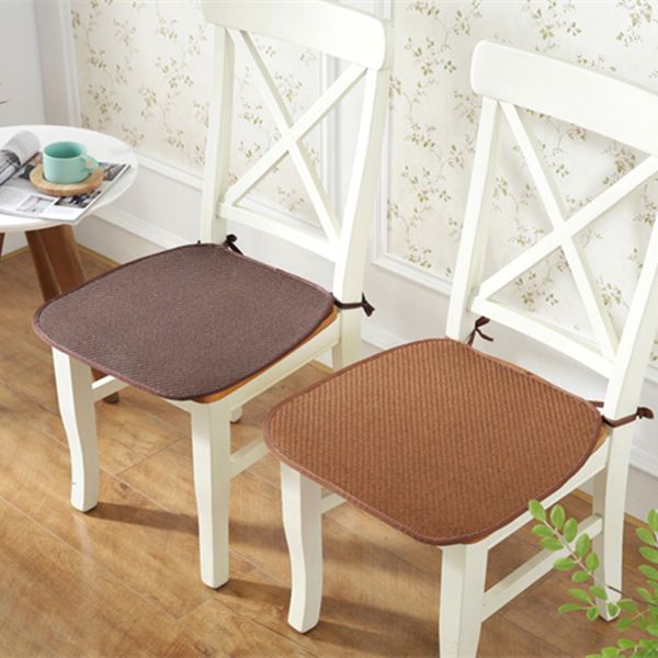 

summer hoof shape chair seat cushion rattan seat cushion dining chair pad office computer pad fart