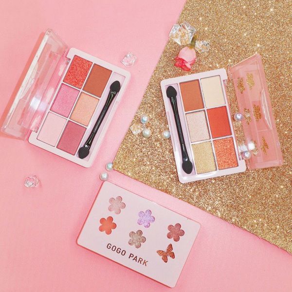 

cosmetic fashion matte eyeshadow cream makeup party palette shimmer set 6 colors eyeshadow women make up cosmetic