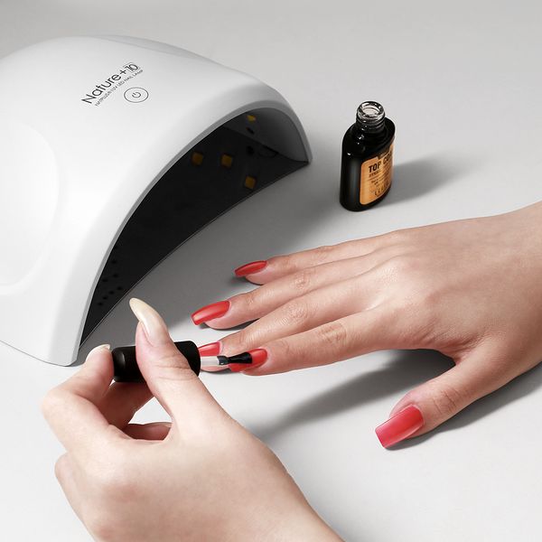 

lacheer 24w led uv lamp nail dryer 12led nail light nails gels manicure machine with timer button usb connector art tools