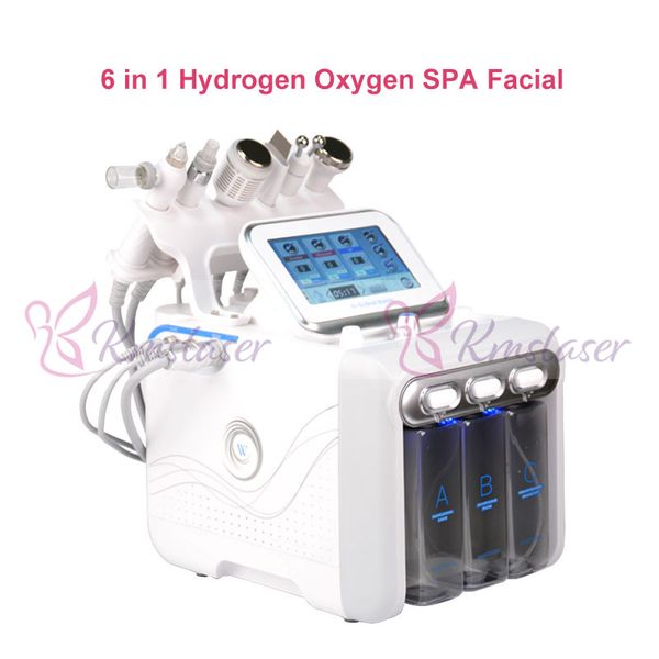 6 в 1 гидра DermaBrasion Bio-подъемный спа-аппарат для лицевой техники Hydro Microdermabrasion RF Омоложение кожи
