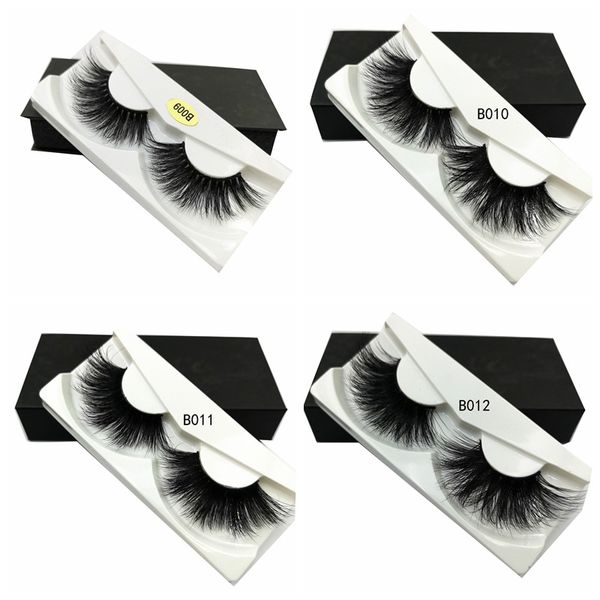 25 mm falsche Wimpern Großhandel dicke Streifen 3D-Nerzwimpern individuelle Verpackung Etikett Make-up dramatische handgemachte natürliche dicke lange Nerzwimpern