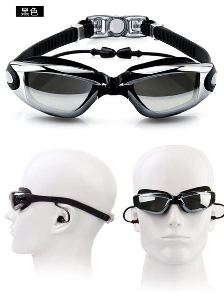 

short-sighted mirror antifog swimming goggles 0-800 degree uv protection 2.0-8.0