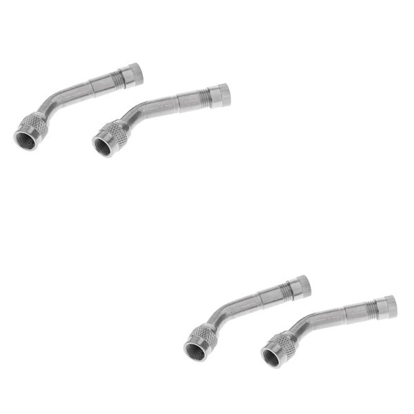 

4 pieces tyre valve extension 135 degree adaptor car motorcycle tire wheel stem extender