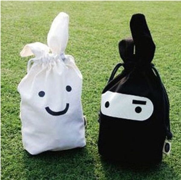 

ninja rabbit cute fabric bundle sundries storage clean storage bag daily cleaning bag 30g