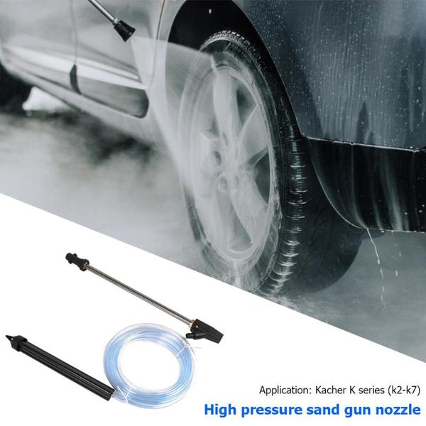 

460/550mm high pressure lance car washer turbo lance nozzle+sandblasting tube ceramic nozzle durable powerful for kacher k2-k7