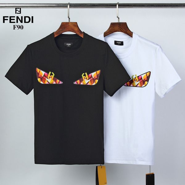 

2020 новой весны и лета мужской короткий рукав футболки высокого качества, 100% хлопок мужчин существенно размер m-3xl 09, White;black