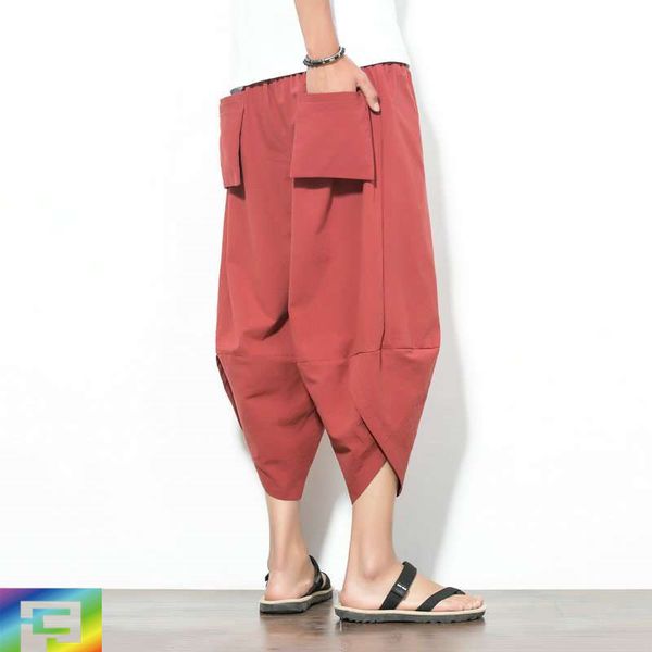 

chinese-style new style large size pants men's harem baggy pants fcj cool loose loose casual men's, White;black